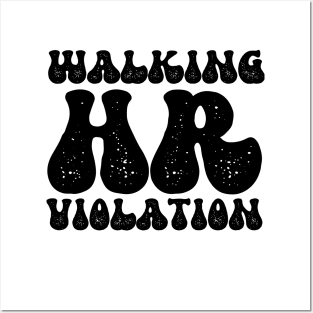 Walking HR Violation Posters and Art